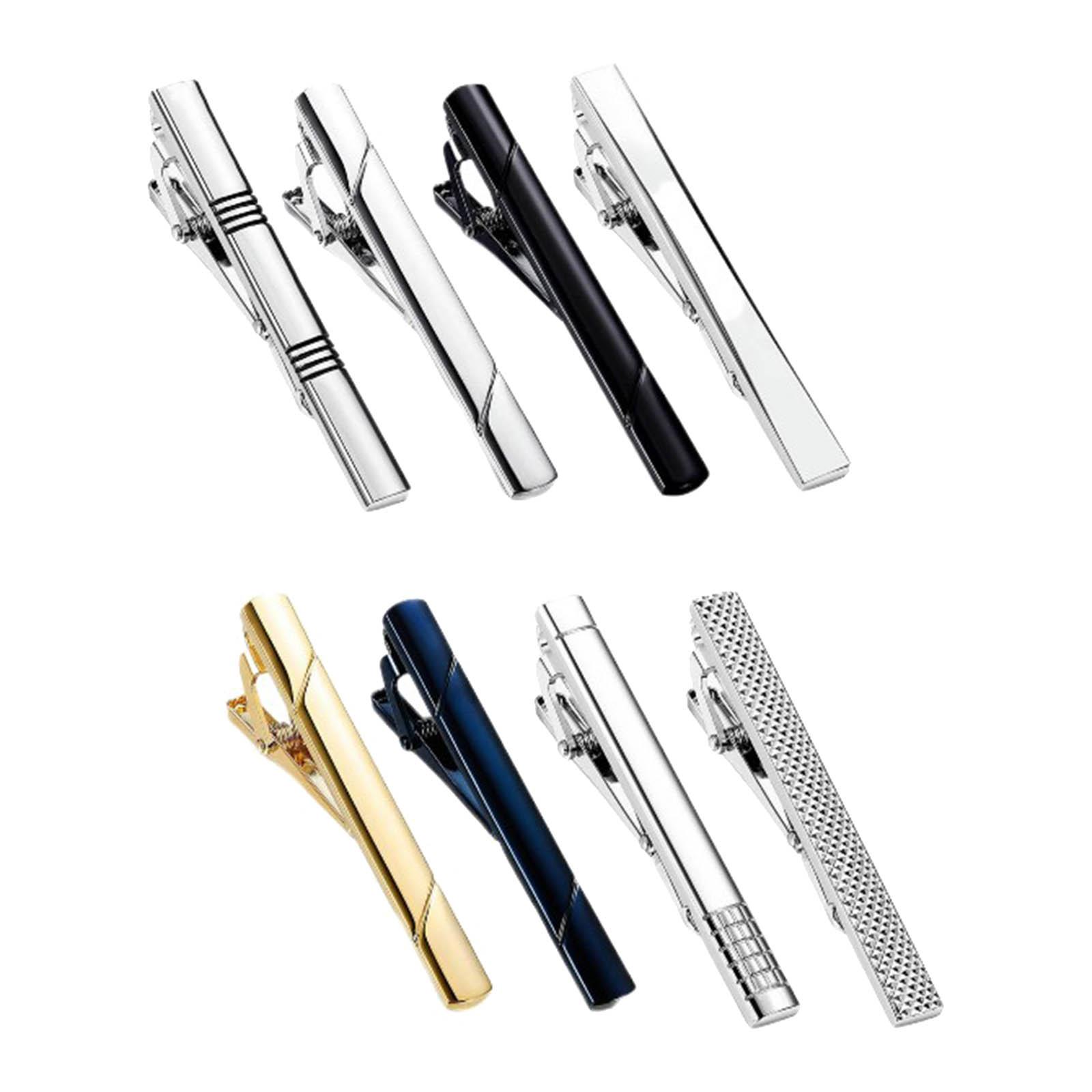 Tie Bar Set Gift - Tie Clips Button Shirt Wedding Business