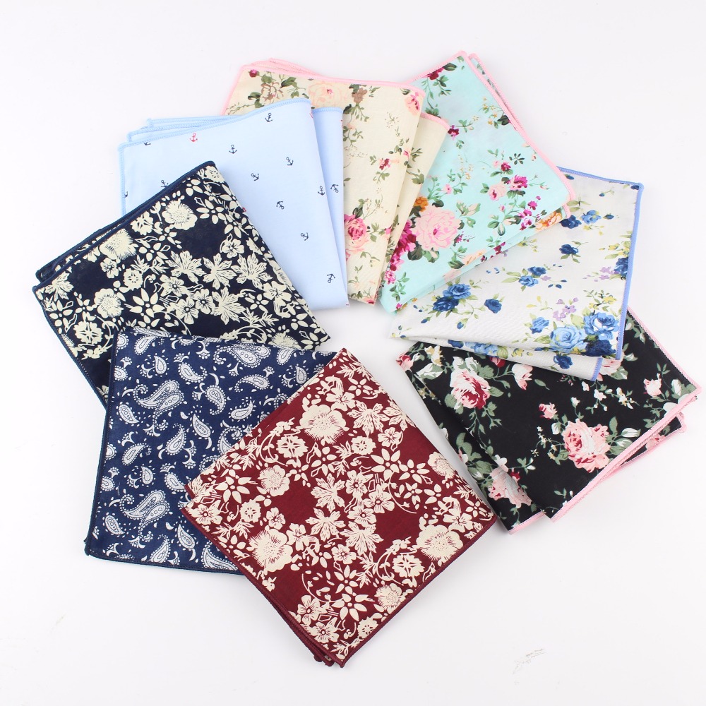 Handkerchief Cotton Men - Paisley Cotton Handkerchiefs Woven Floral Printing