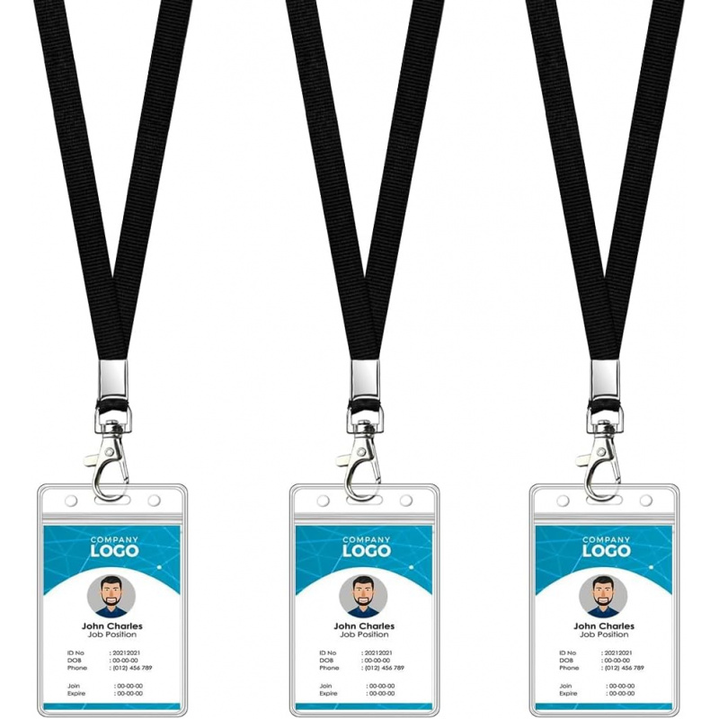 Lanyard Badge Holder - 3 Pack Cruise Lanyard with ID