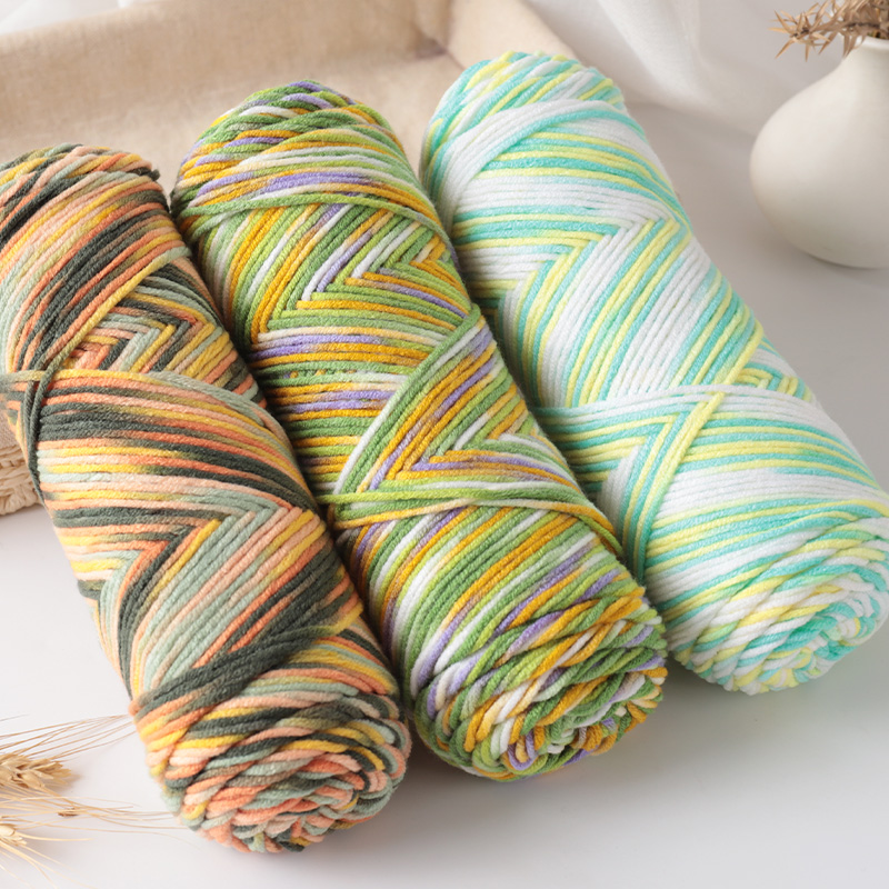 Woven Scarf Blanket - 300g Halo Dyed 5-Strand Dyed Milk