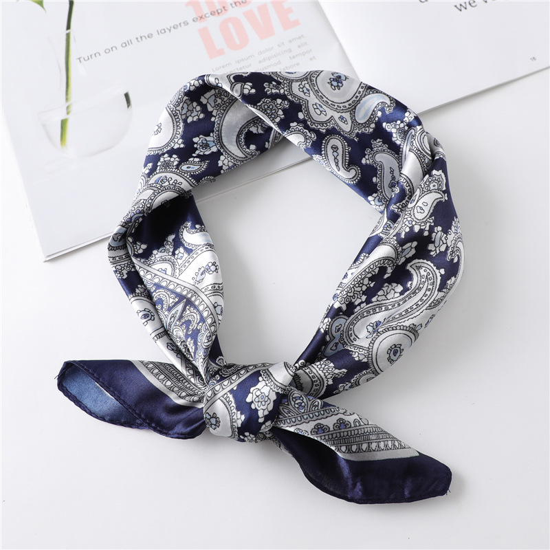 Scarf Silk Square - 60cm Luxury Square Silk Scarf For