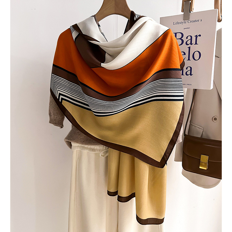 Pashmina Wrap Large - Luxury Brand Scarf Wool Cotton Shawl