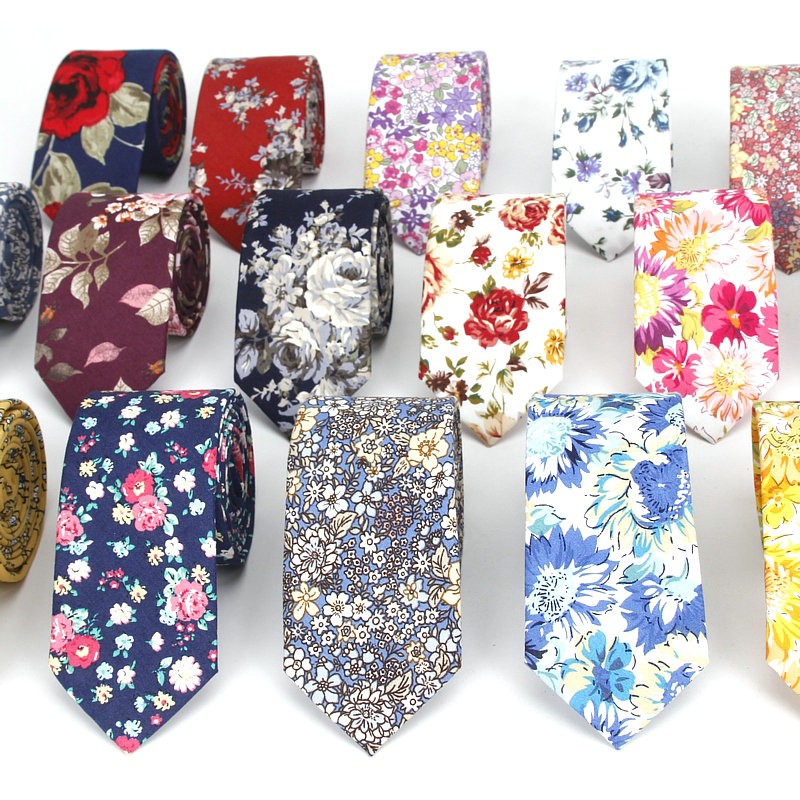 Skinny Tie Men - New Floral Tie For Men Women