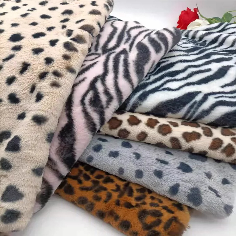 Woven Scarf Blanket - 0.5/1/2 Yards 10mm Imitation Rabbit Zebra