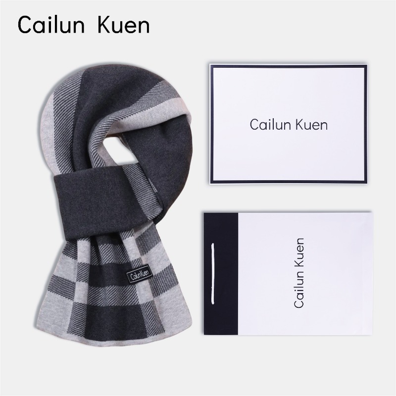 New Men's Versatile Wool Blend - Muffler Men Wool 评论和价格