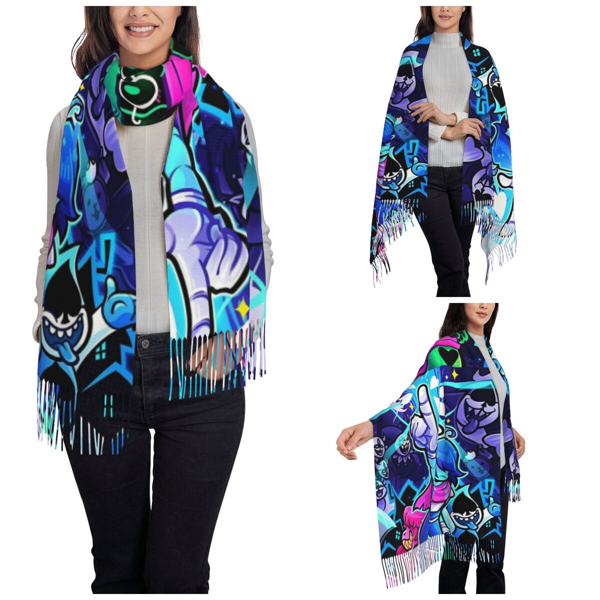 Deltarunes  Shawl Wraps Womens - Pashmina Wrap Large 评论和价格