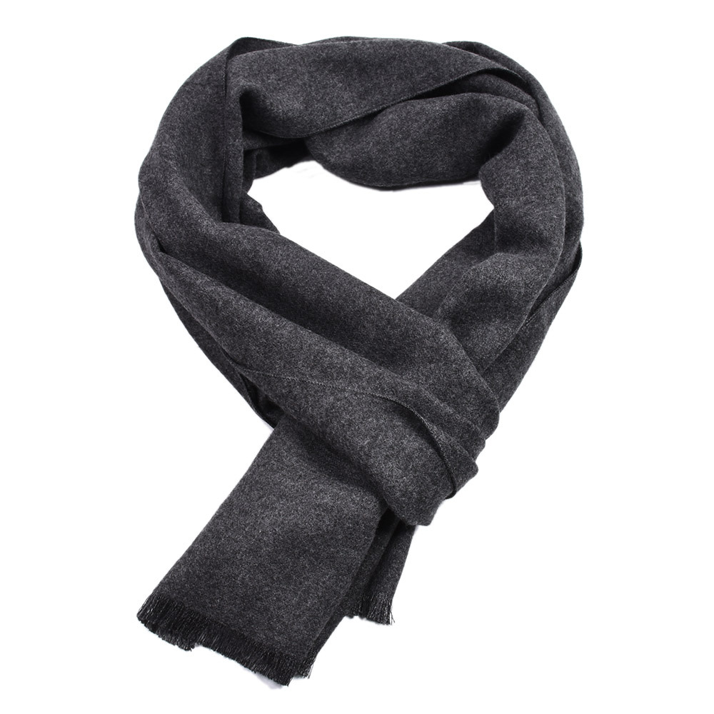Solid Color Cashmere Scarf Win - Muffler Men Wool 评论和价格