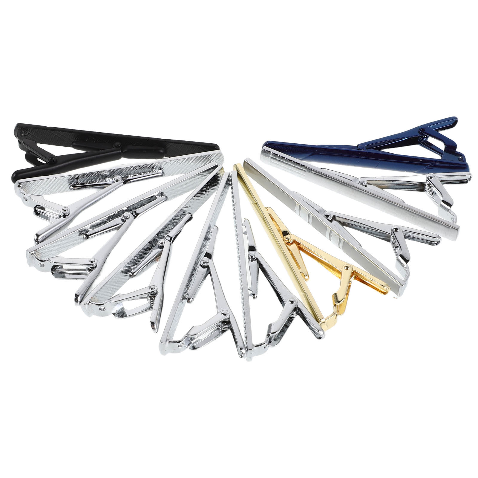 10Pcs Necktie Clip Set Elegant - Tie Bar Set Gift 评论和价格