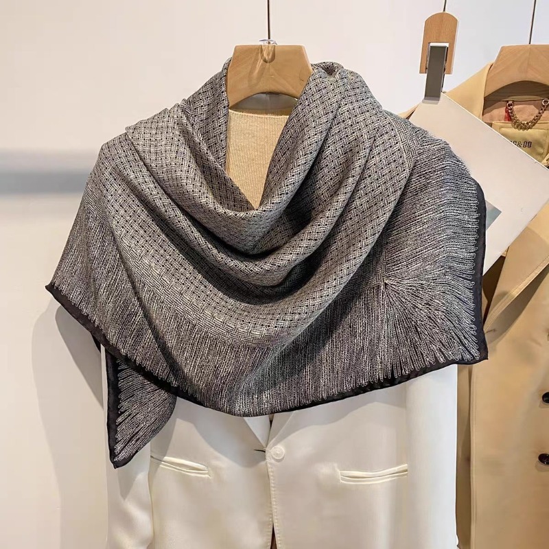 Oversized 110x110cm Real Silk  - Pashmina Wrap Large 评论和价格