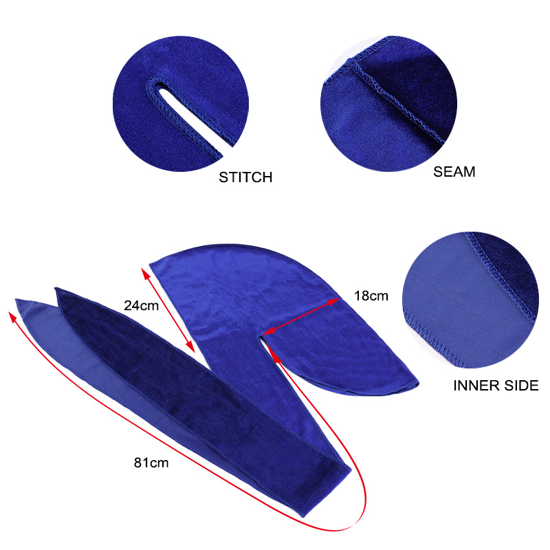 Unisex Men Women Velvet Durags - Bandana Doo Rag 评论和价格