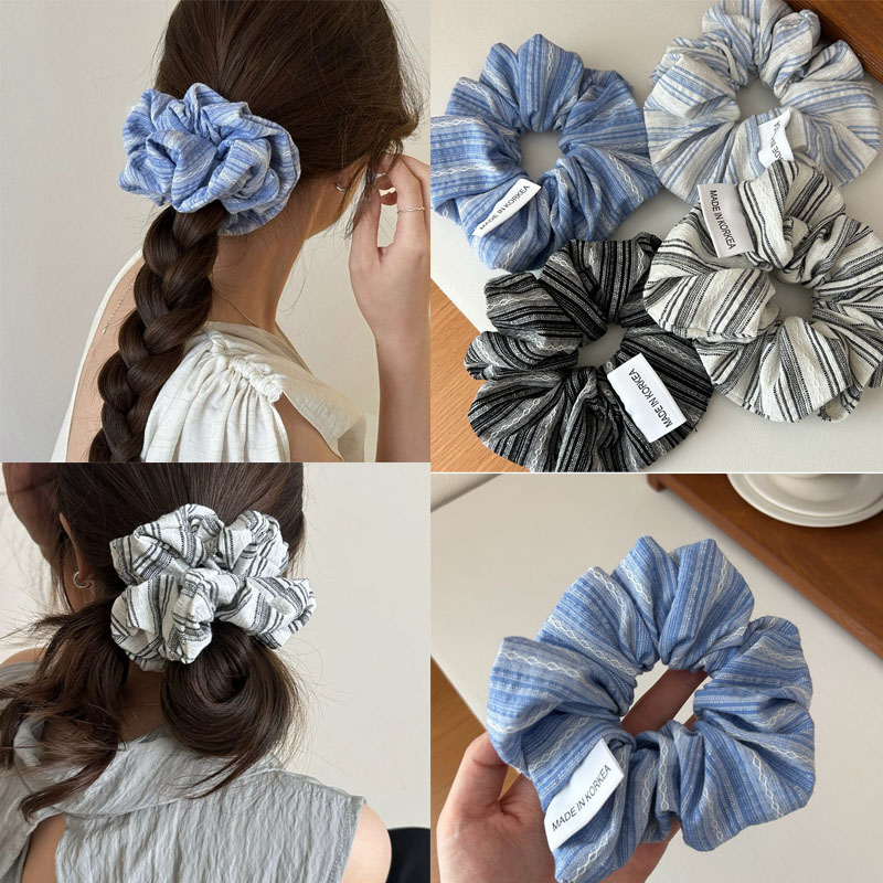 2024 Korea Fashion Stripe Hair - Silk Tie Striped 评论和价格