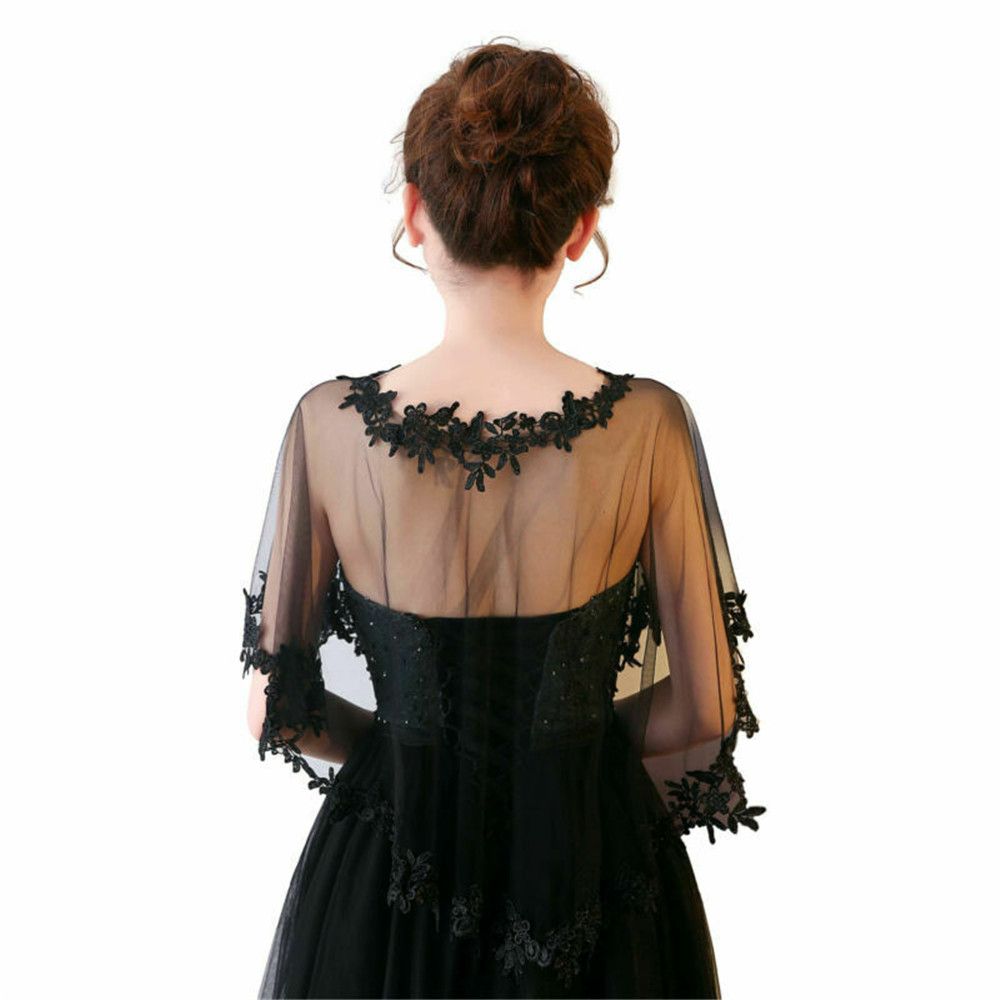 Fashion Lace Short Sleeve Shru - Stole Wedding Shawl 评论和价格