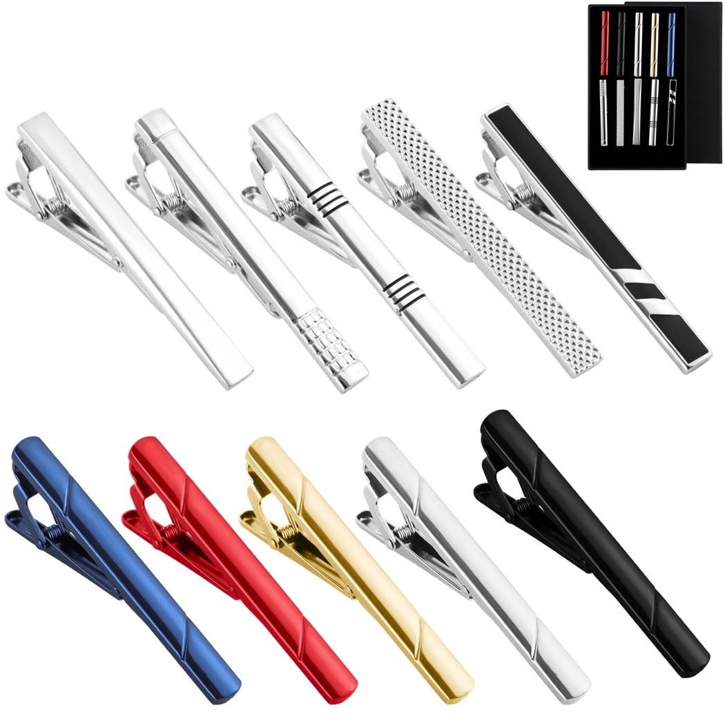 10Pcs Tie Clips Tie Clip Set F - Tie Bar Set Gift 评论和价格