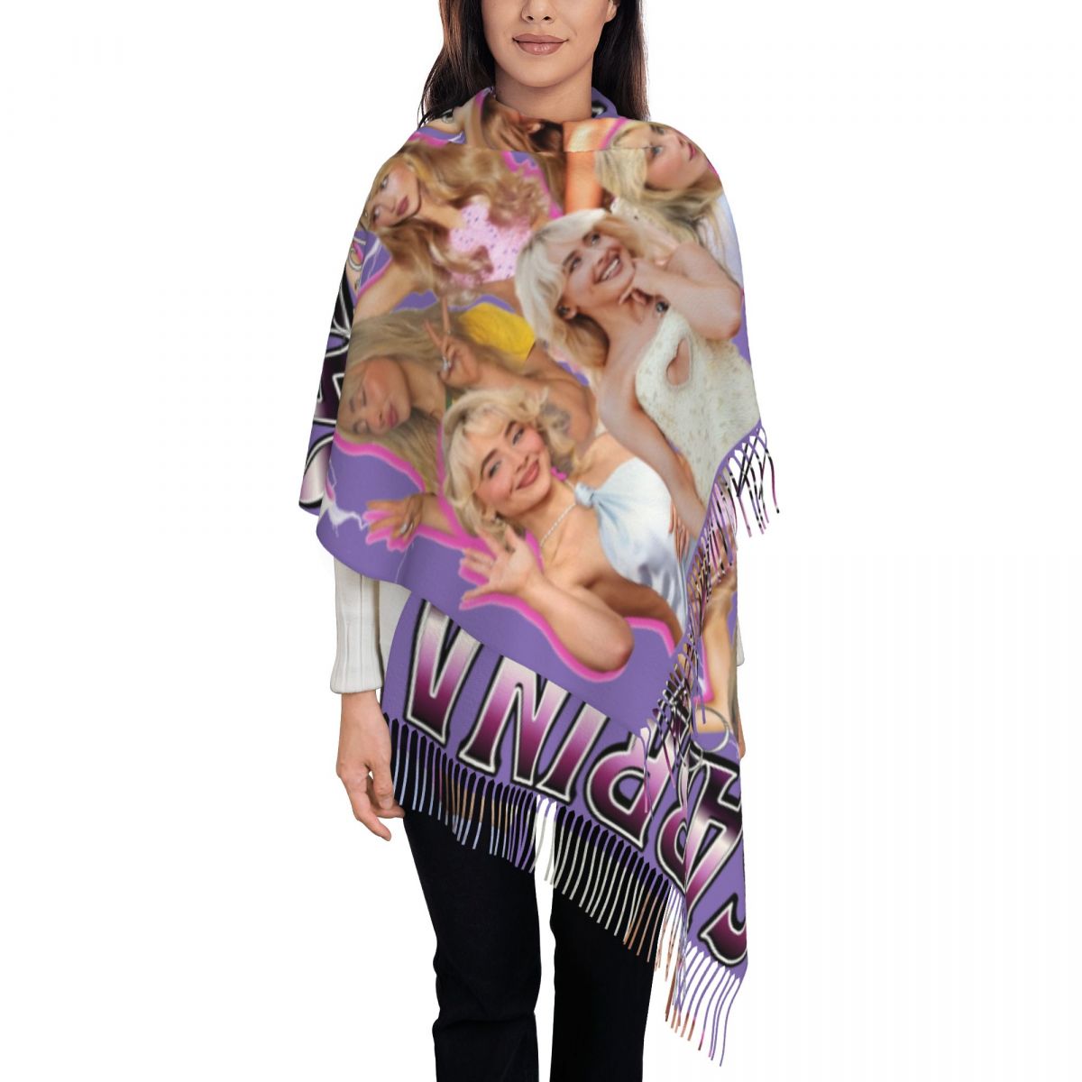 Sabrina Carpenter 90s Shawl Wr - Pashmina Wrap Large 评论和价格