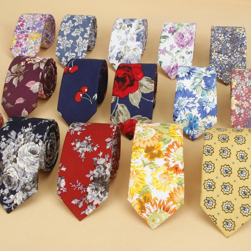 Brand New Floral Tie for Men's - Skinny Tie Men 评论和价格
