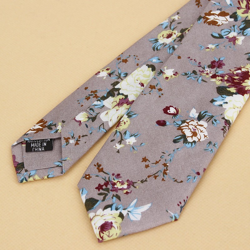 Brand New Floral Tie for Men's - Skinny Tie Men 评论和价格