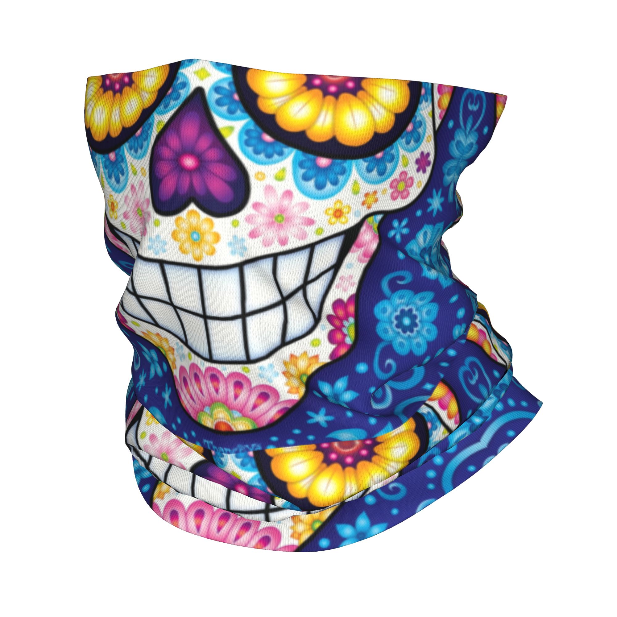 Custom Day Of The Dead Sugar S - Neck Warmer Tube 评论和价格