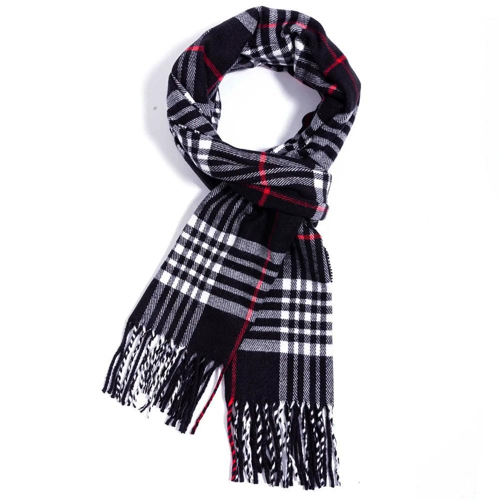 British Style Winter Scarves F - Muffler Men Wool 评论和价格