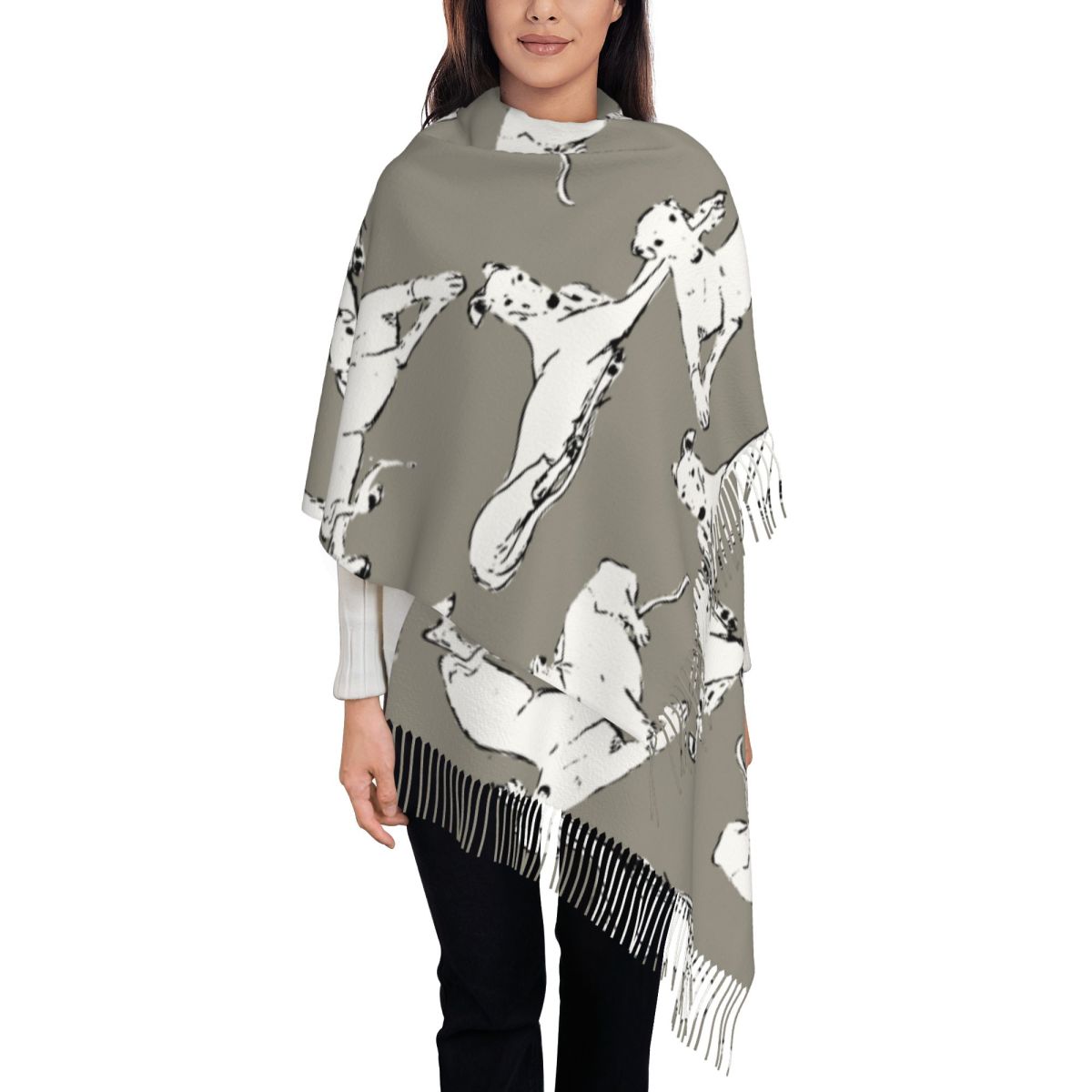 Relaxing Greyhound Whippet Sca - Pashmina Wrap Large 评论和价格