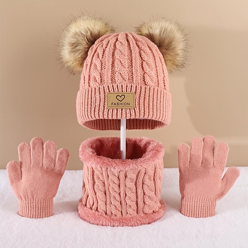 Toddler Kids Pom Pom Decor Bea - Infinity Scarf Knit 评论和价格