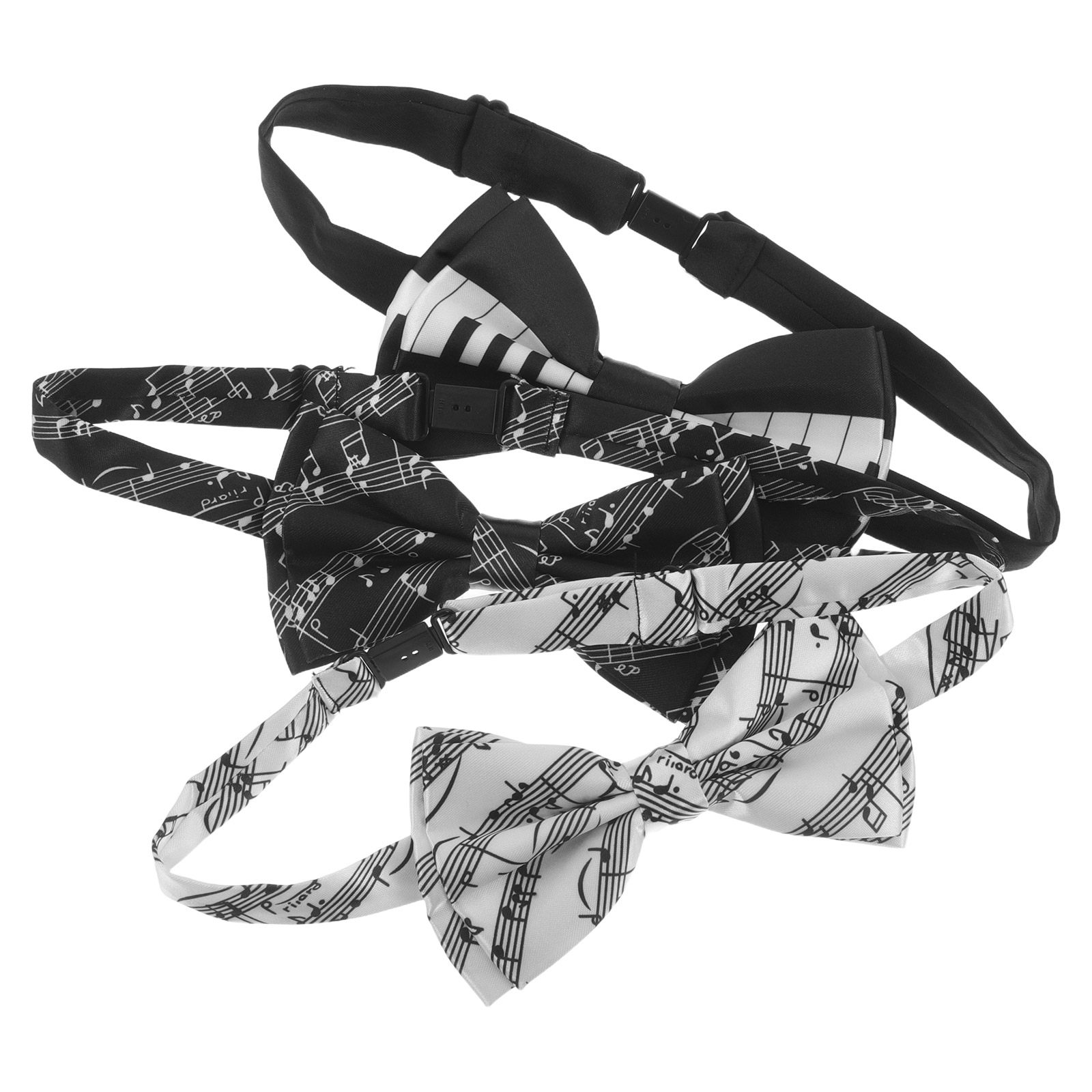 3Pcs Music Note Bow Tie Set Pr - Bow Tie Pre Tied 评论和价格
