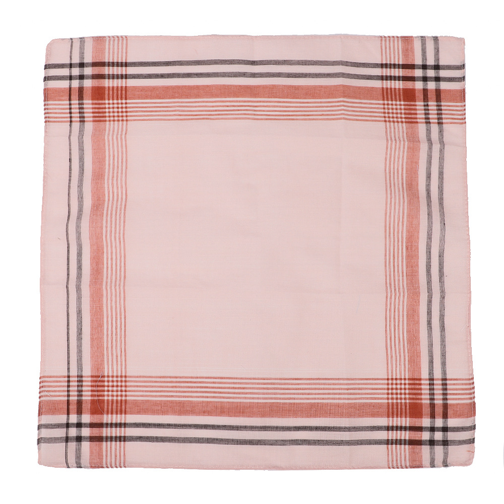 6pcs Men's Mixed Color Plaid S - Handkerchief Cotton Men 评论和价格