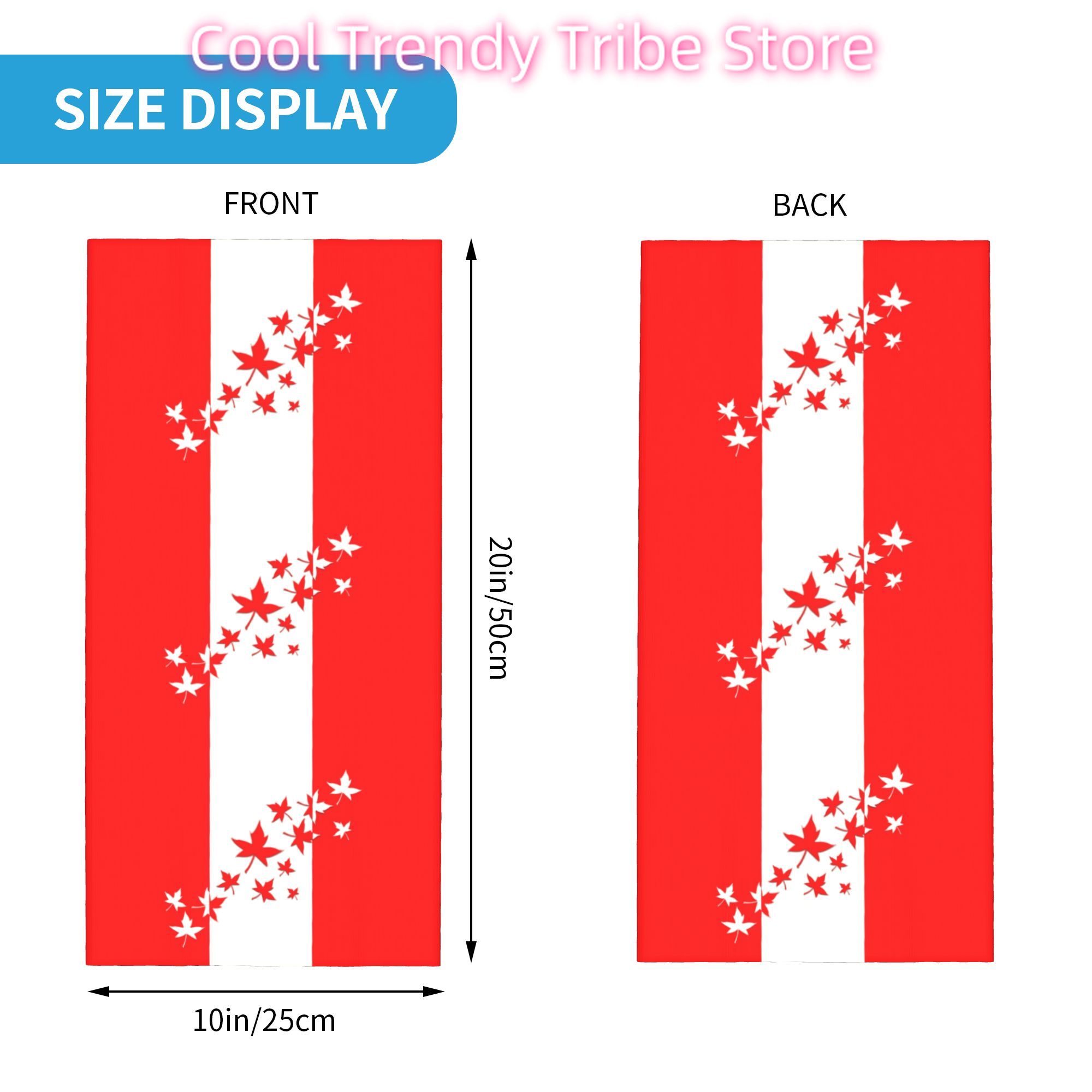 Custom Maple Leaf Canada Flag  - Neck Warmer Tube 评论和价格