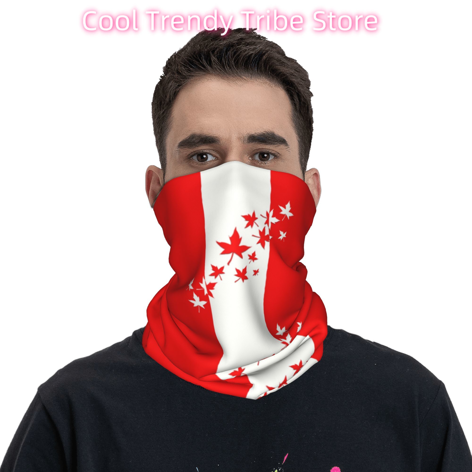 Custom Maple Leaf Canada Flag  - Neck Warmer Tube 评论和价格