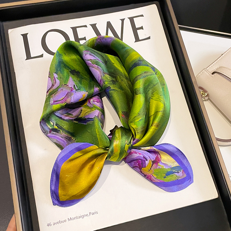 New 2023 Real Silk Hair Scarf  - Ascot Neck Scarf 评论和价格