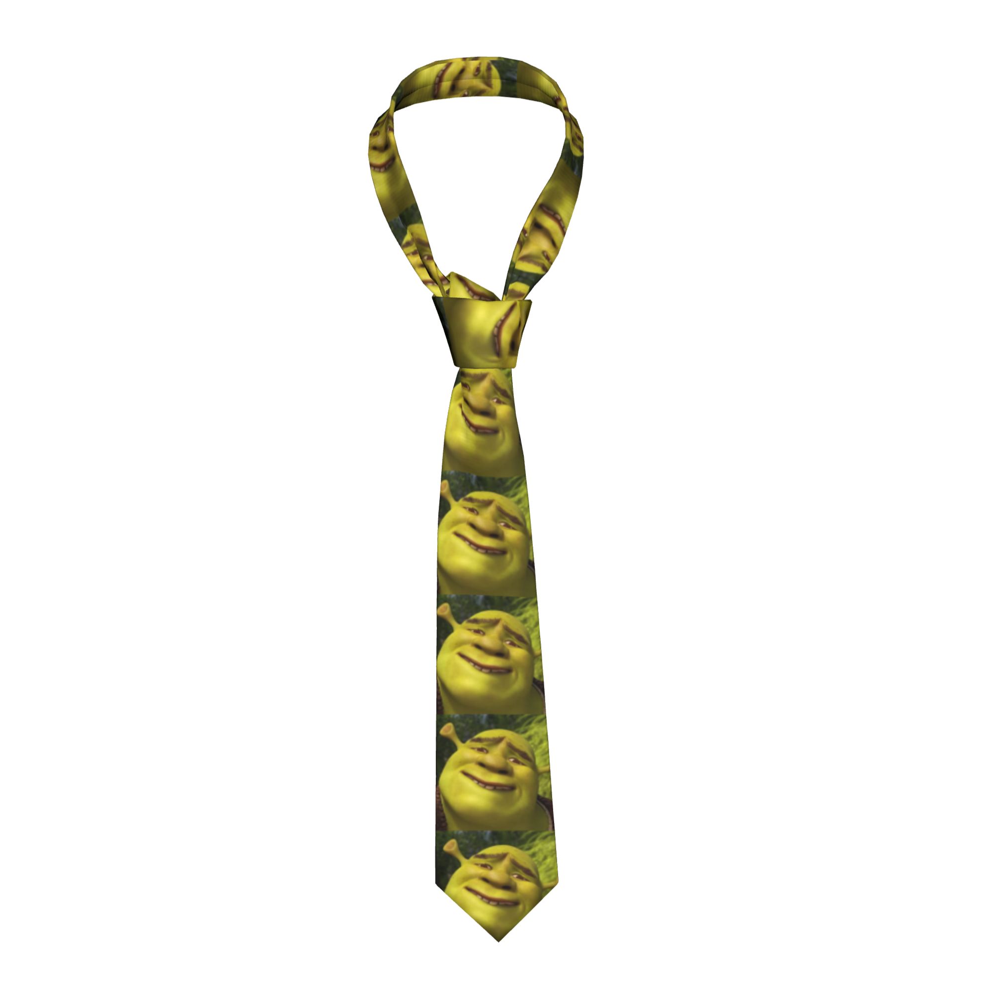 Shreks Memes Anime Neckties Me - Skinny Tie Men 评论和价格