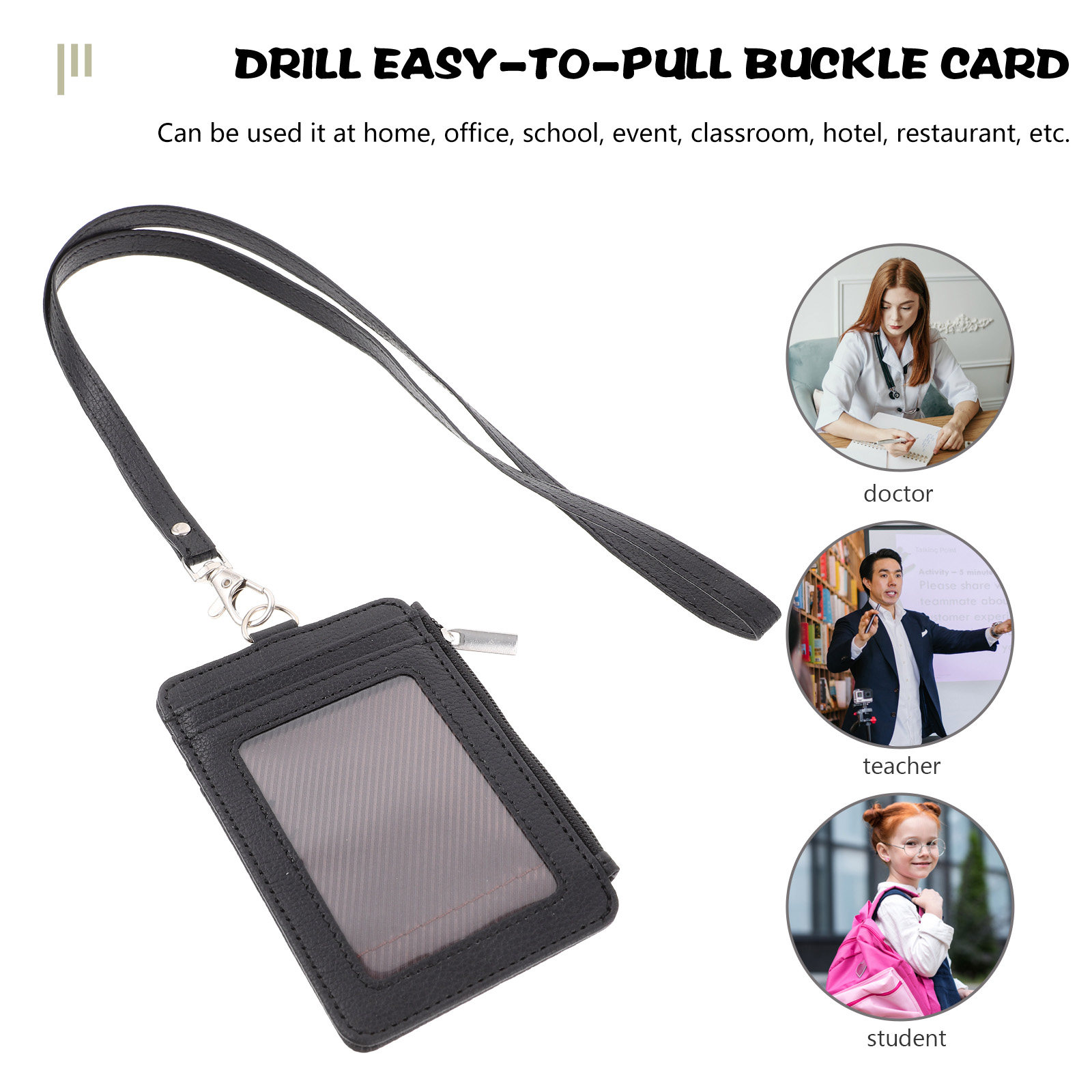 Id Card Holder Card Sleeve Wea - Lanyard Badge Holder 评论和价格