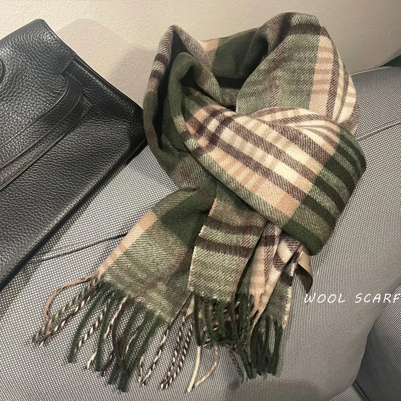 High Quality 100% Wool Scarf M - Muffler Men Wool 评论和价格
