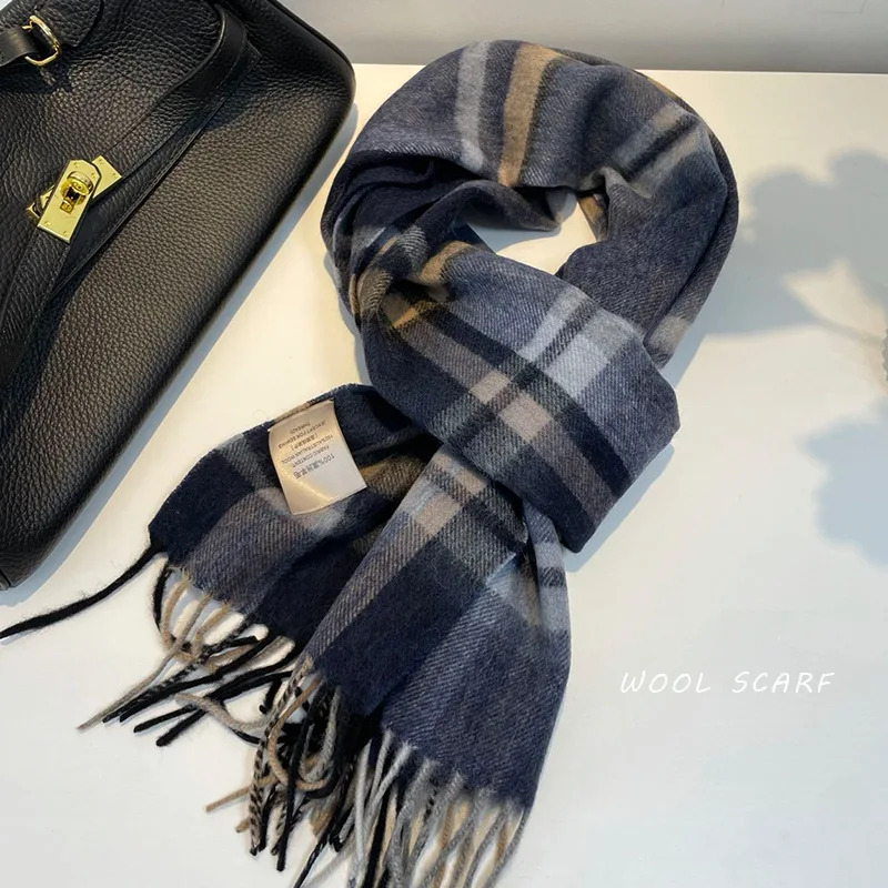 High Quality 100% Wool Scarf M - Muffler Men Wool 评论和价格