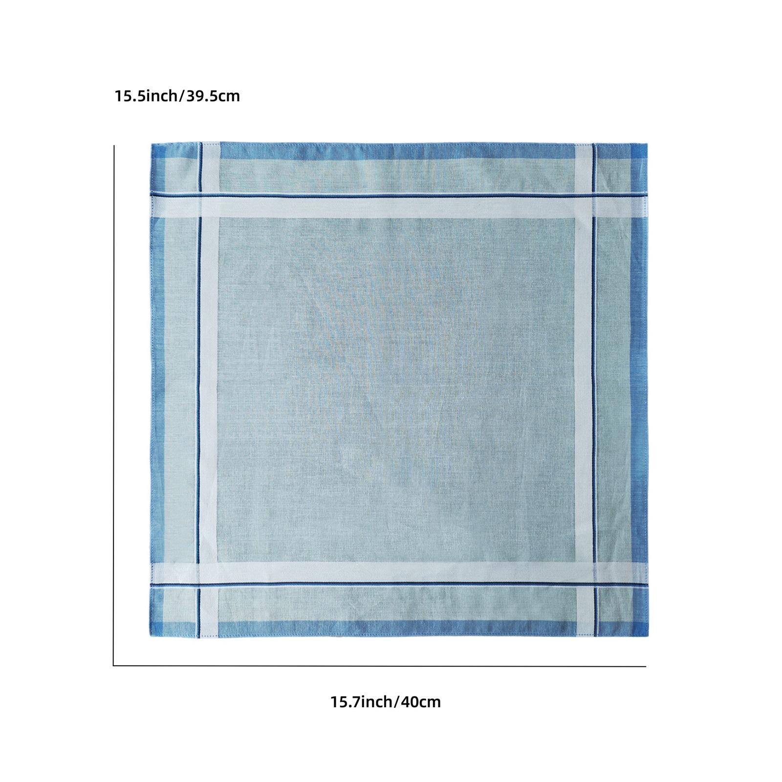 6Pcs Pocket Square Hankies 40c - Handkerchief Cotton Men 评论和价格