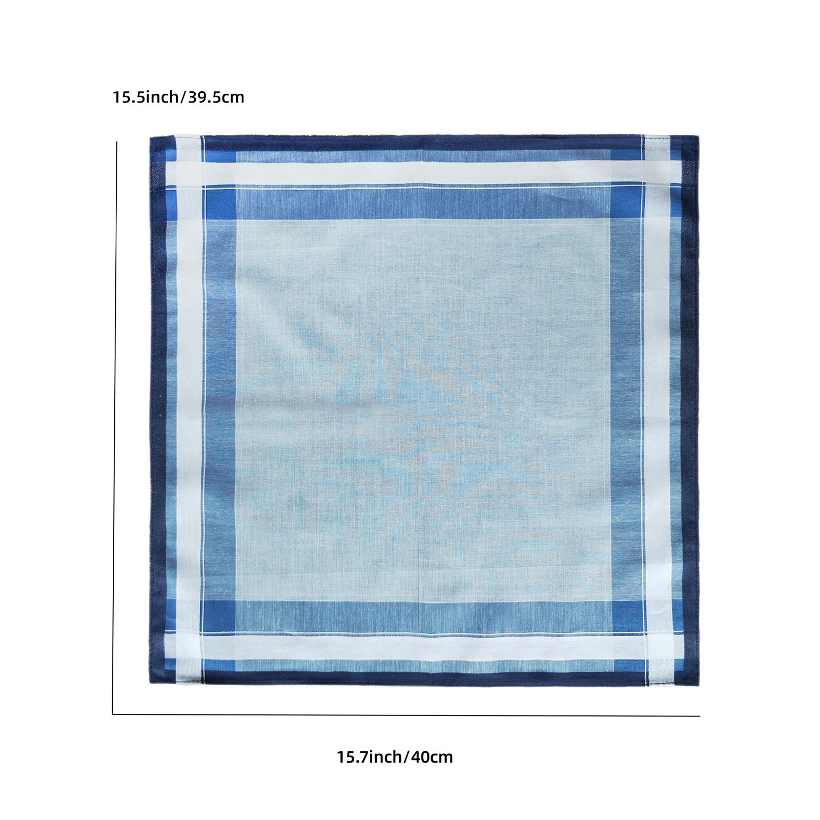 6Pcs Pocket Square Hankies 40c - Handkerchief Cotton Men 评论和价格