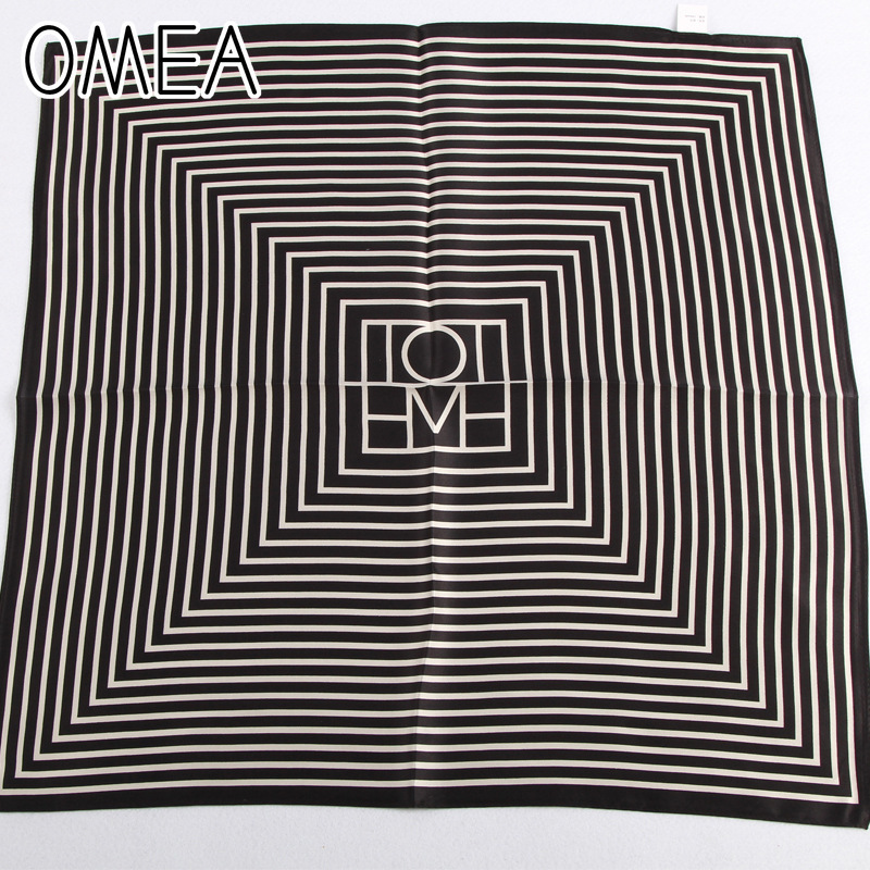 OMEA 100% Real Silk Scarf Wome - Silk Tie Striped 评论和价格