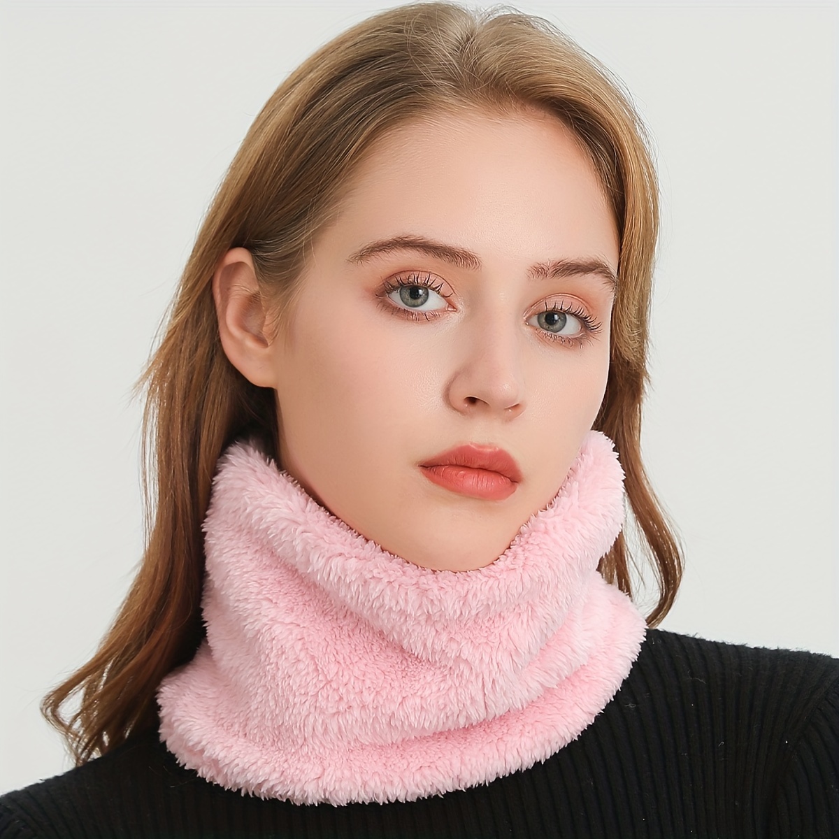 Windproof Plush Infinity Scarf - Infinity Scarf Knit 评论和价格