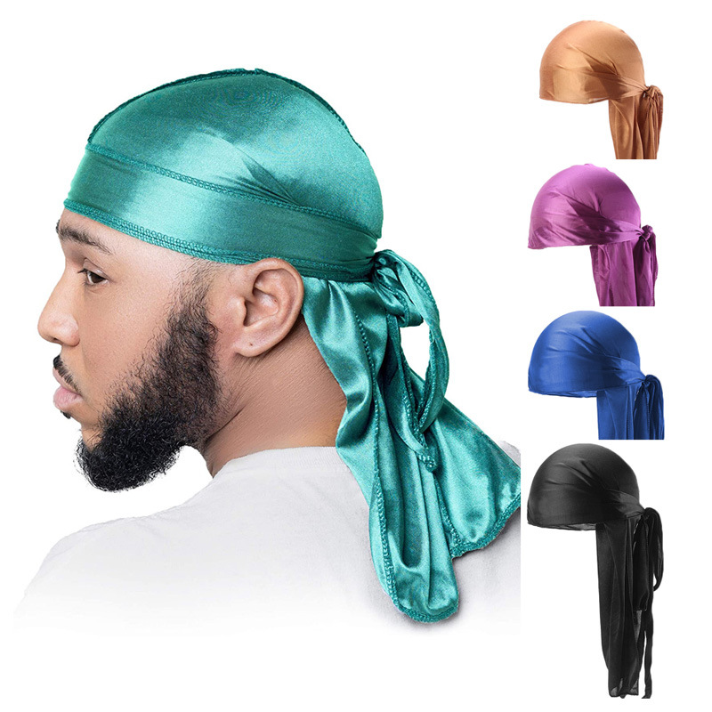 5Pcs New silk Durag Bandana Tu - Bandana Doo Rag 评论和价格
