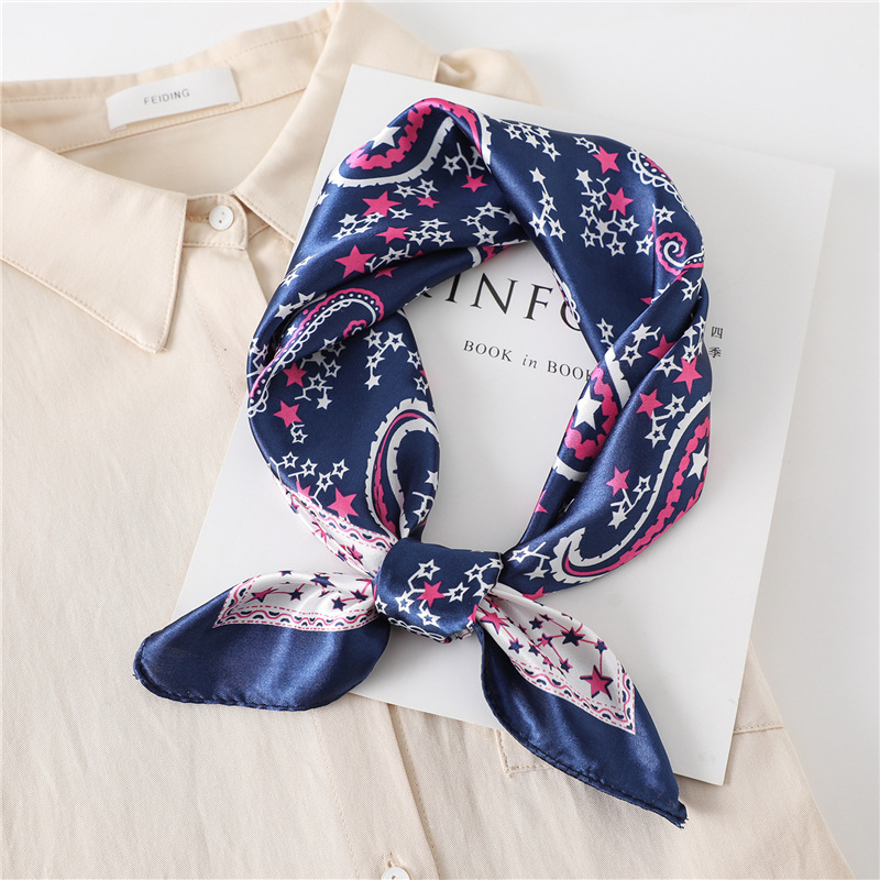 60cm Luxury Square Silk Scarf  - Scarf Silk Square 评论和价格