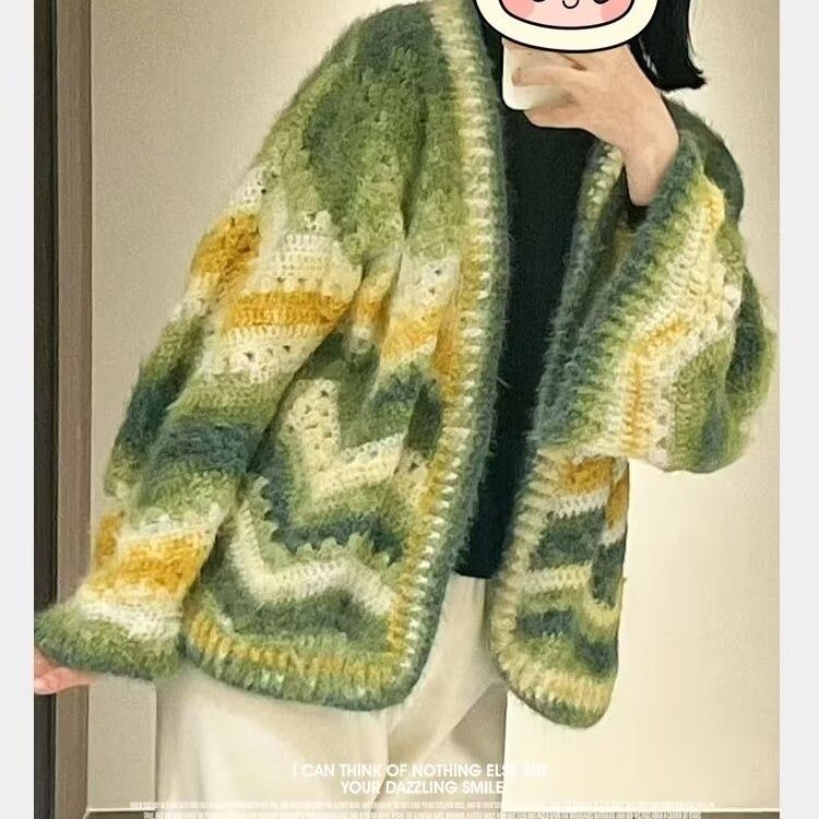 Gradient Wool Mohair Yarn Dyei - Woven Scarf Blanket 评论和价格
