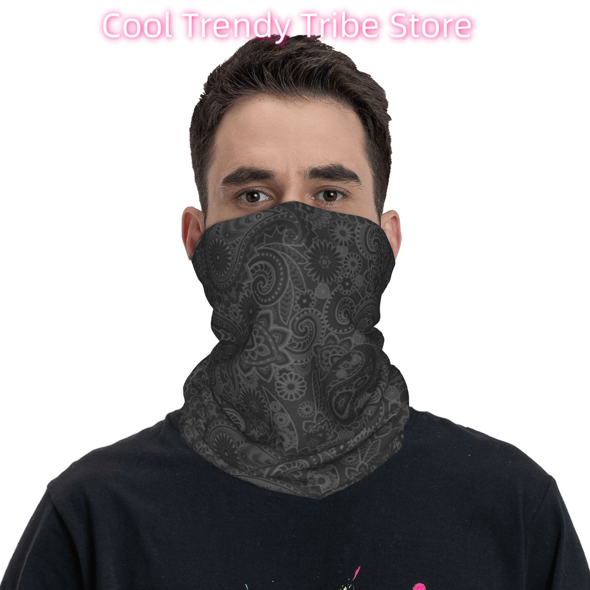 Custom Paisley Chicano Bandana - Neck Warmer Tube 评论和价格