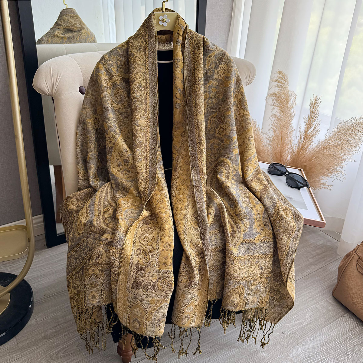 2025 Tassel Blanket Design Eth - Woven Scarf Blanket 评论和价格