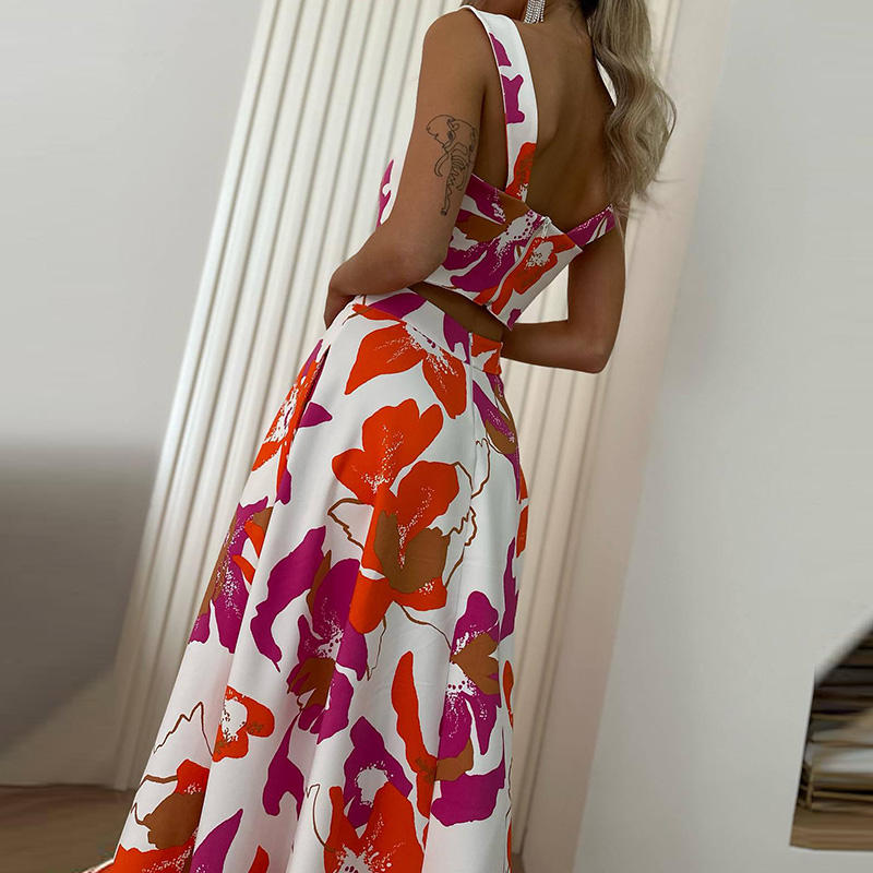 Sexy Off Shoulder Sling Top &  - Pocket Square Set 评论和价格