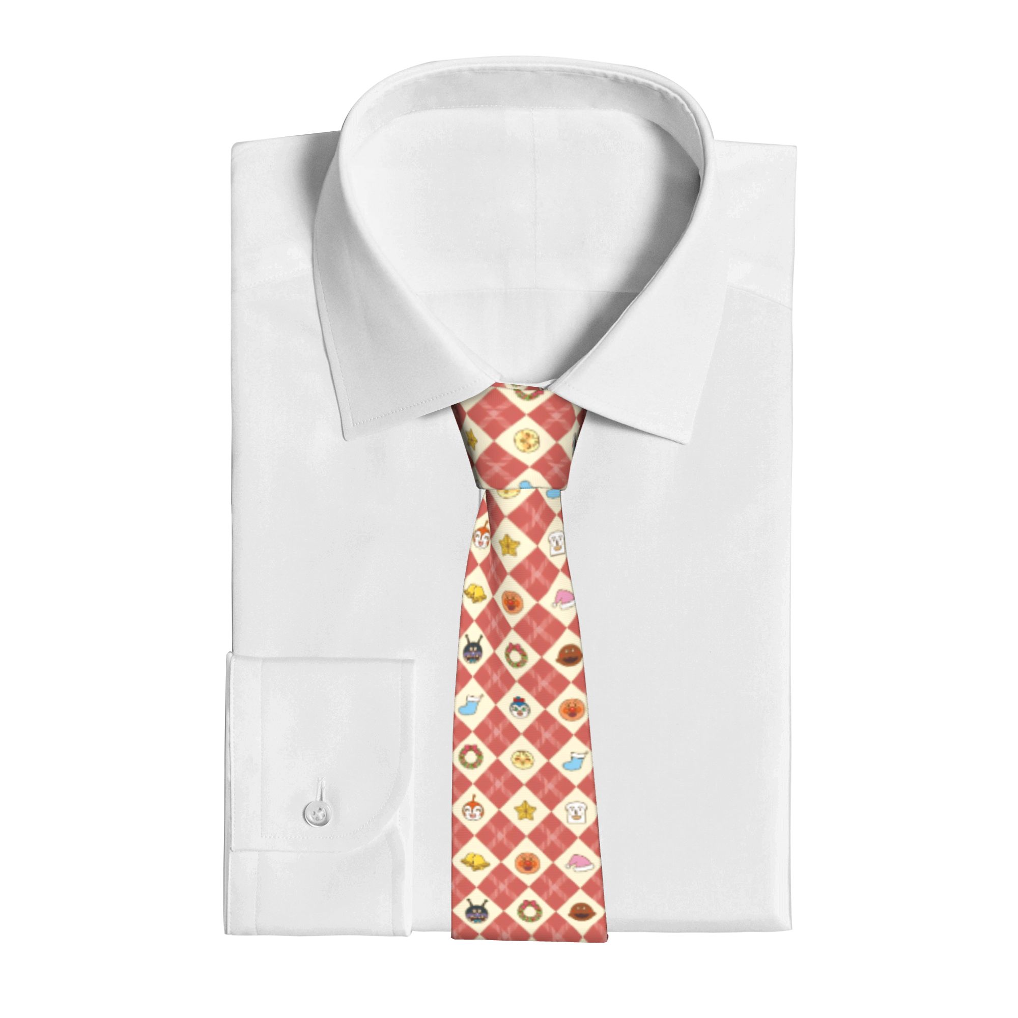 Anpanman Anime Cartoon Necktie - Skinny Tie Men 评论和价格