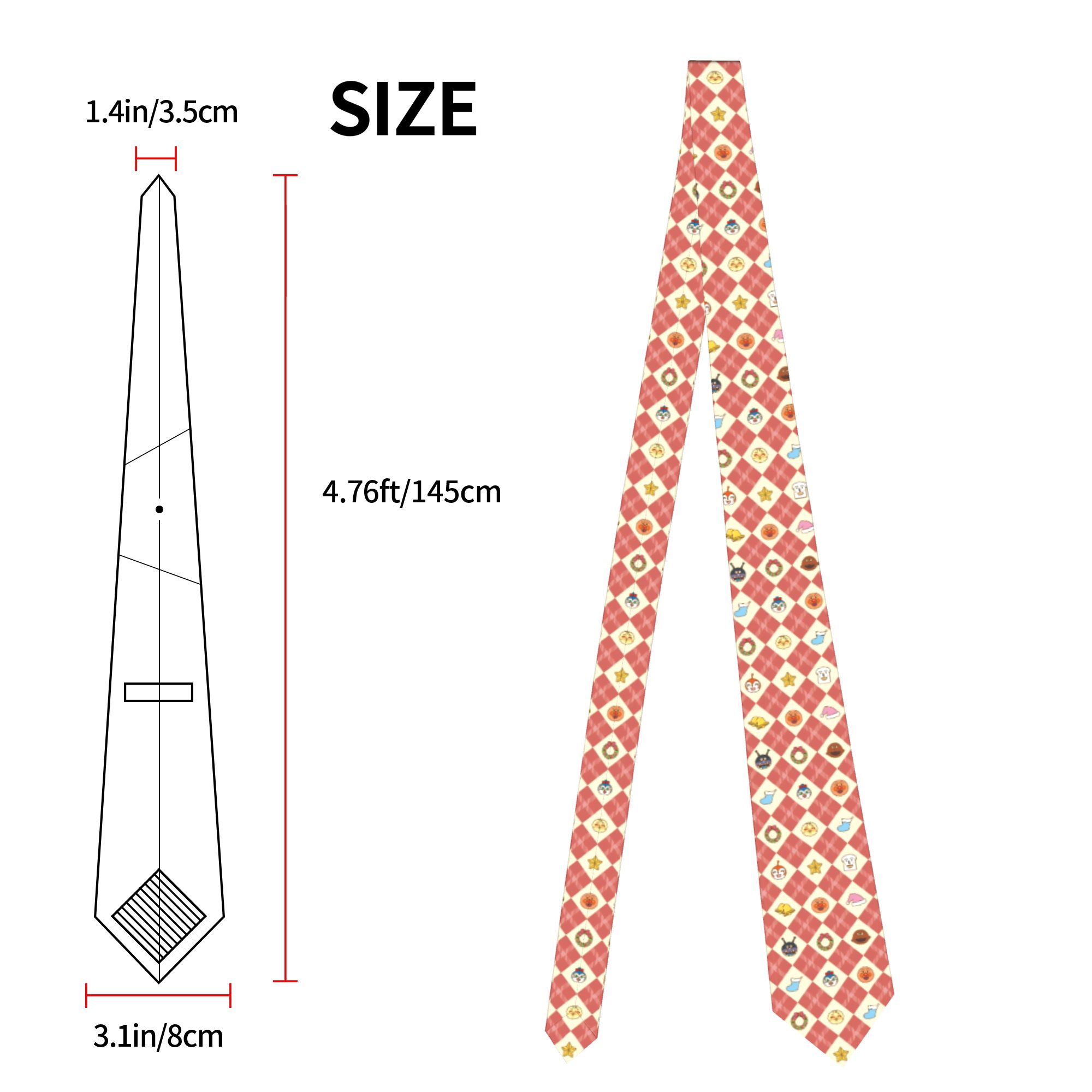 Anpanman Anime Cartoon Necktie - Skinny Tie Men 评论和价格