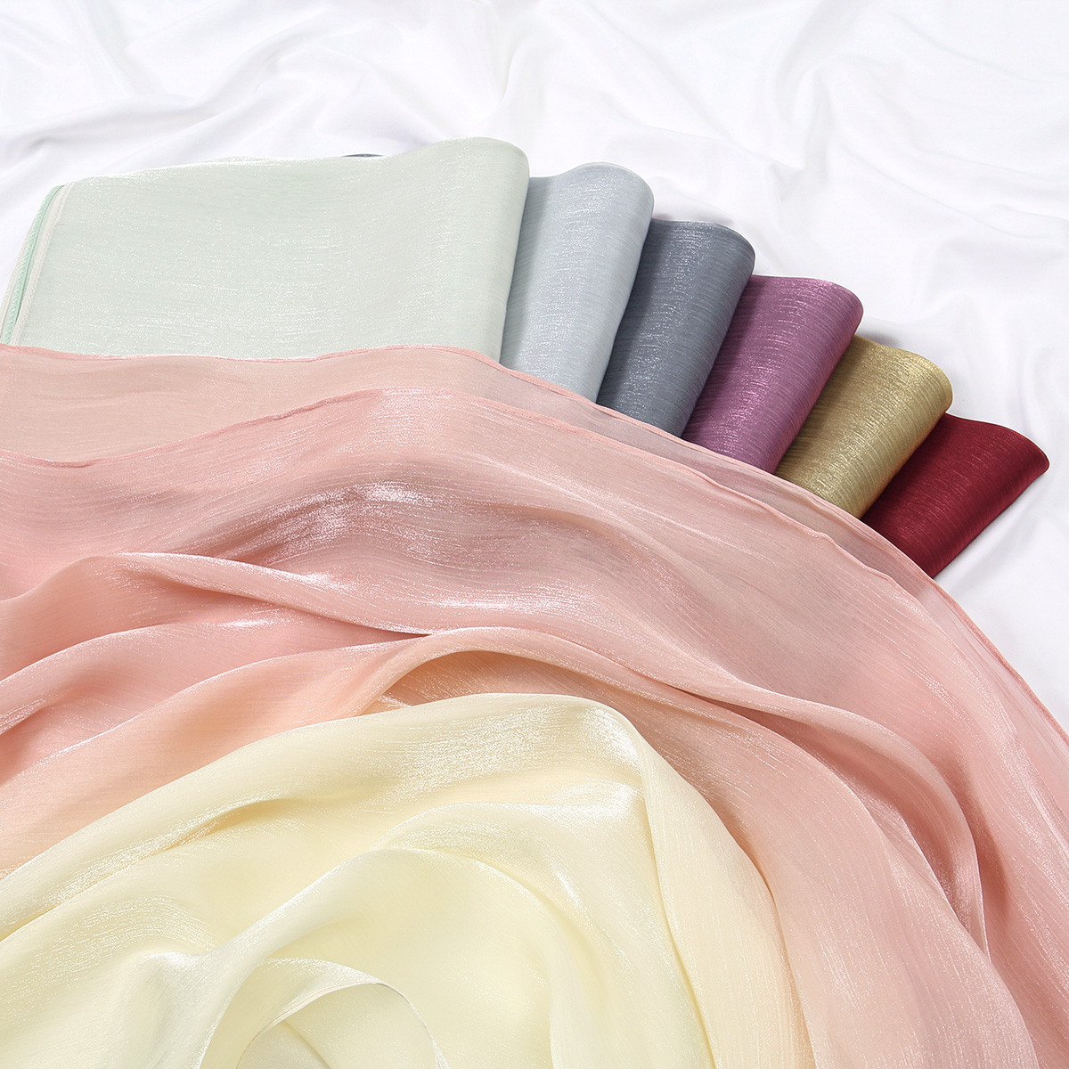 Gradient Twinkle Silk Hijab Sc - Head Wrap Turban 评论和价格