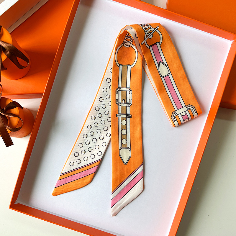 Women Scarf Skinny Silk Scarf  - Face Scarf Mask 评论和价格
