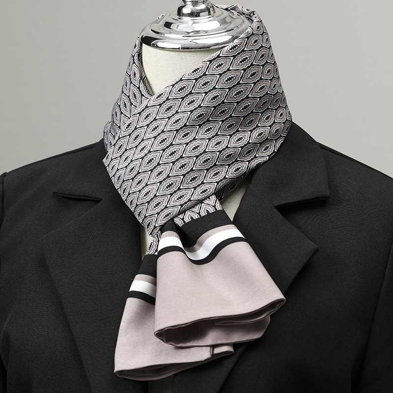 Men's Scarf Imitation Silk Nec - Ascot Neck Scarf 评论和价格