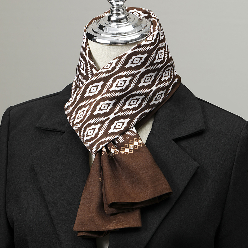 Men's Scarf Imitation Silk Nec - Ascot Neck Scarf 评论和价格