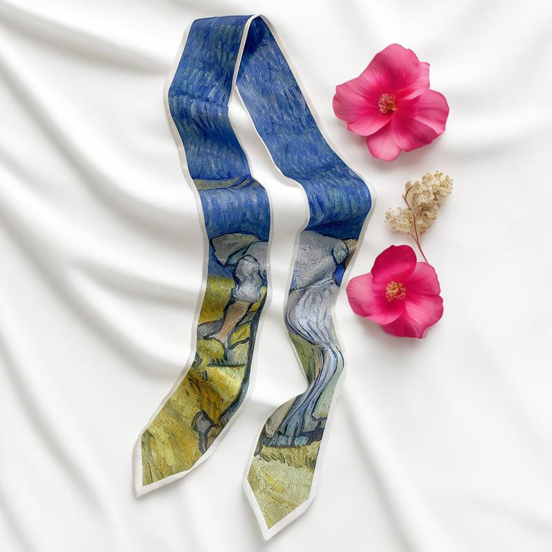 Prints Long Hairband Skinny Ne - Face Scarf Mask 评论和价格